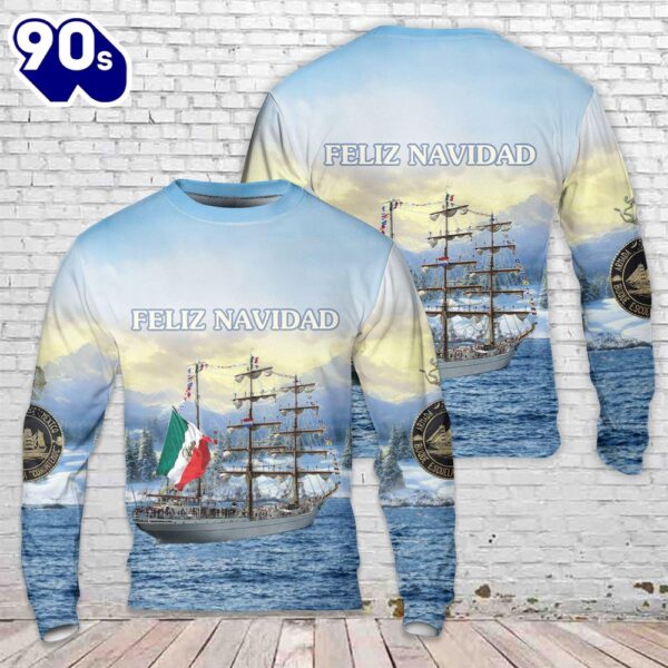 Mexican Navy ARM Cuauht?moc (BE01) Christmas Sweater