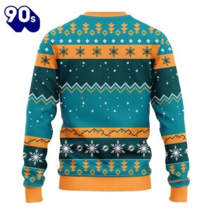 Miami Dolphins HoHoHo Mickey Christmas Ugly Sweater