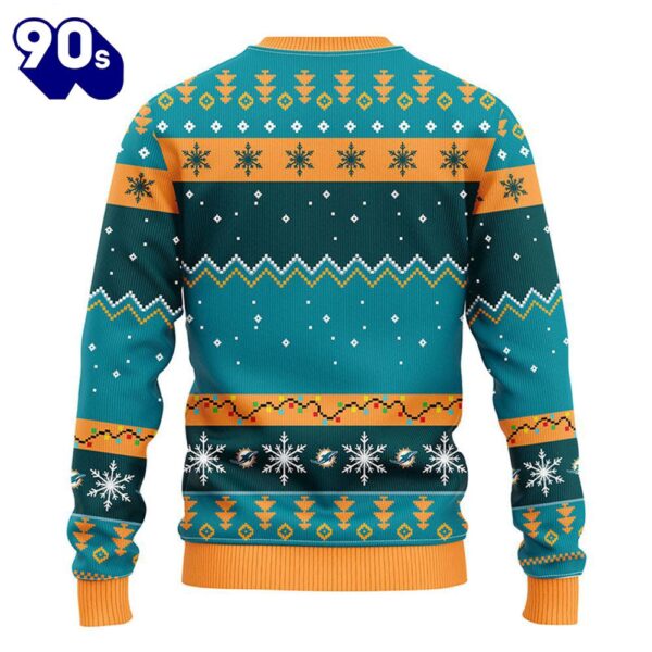 Miami Dolphins HoHoHo Mickey Christmas Ugly Sweater  Gift Christmas