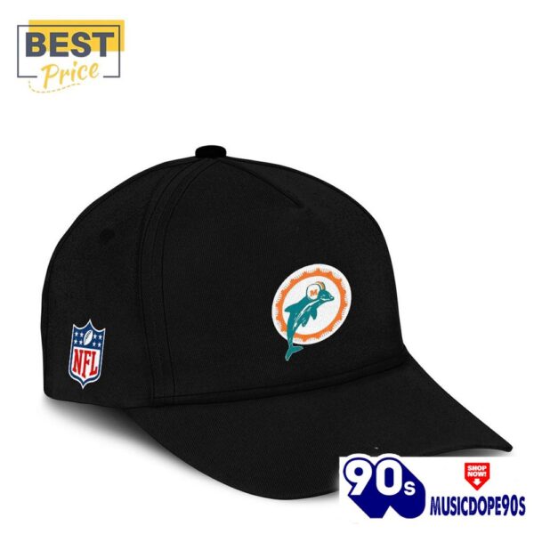 Miami Dolphins Throwback Black Hoodie, Jogger, Cap