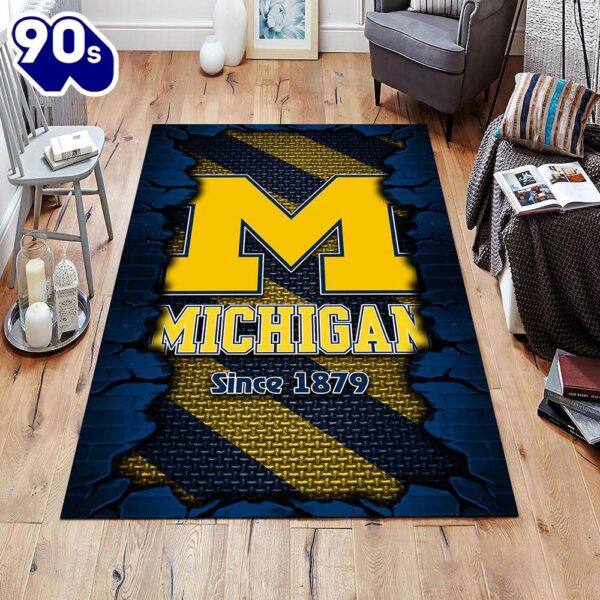 Merry Christmas  Michigan Wolverines 2024 Sport Xmas Rug