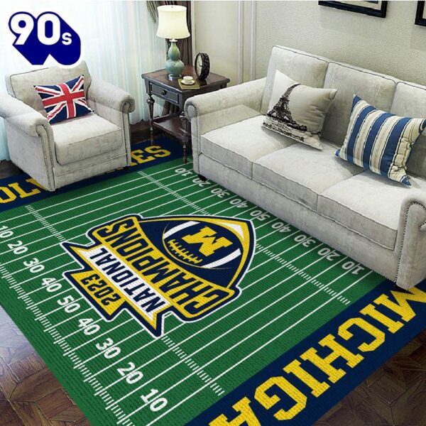 Merry Christmas  Michigan Wolverines Christmas Sport 2024 Rug