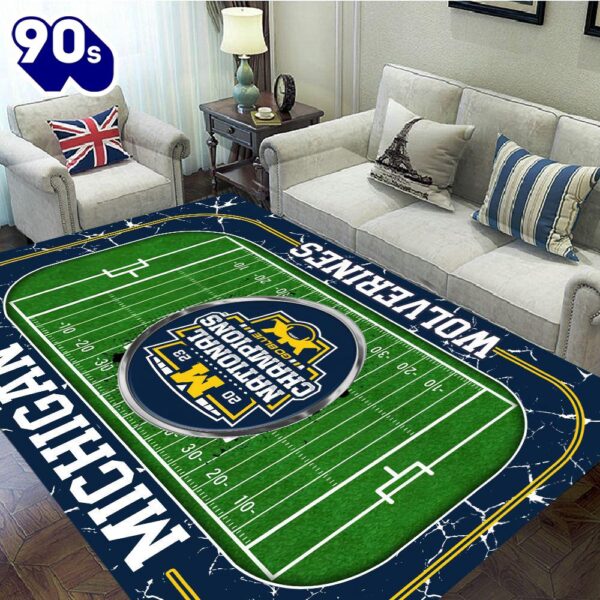 Merry Christmas  Michigan Wolverines Football 2024 Rectangular Rug Gift Christmas