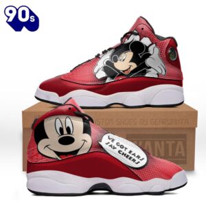 Mickey Air Jordan 13 Sneakers Comic Style Shoes