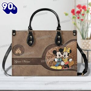 Mickey and minnie Leather Handbag