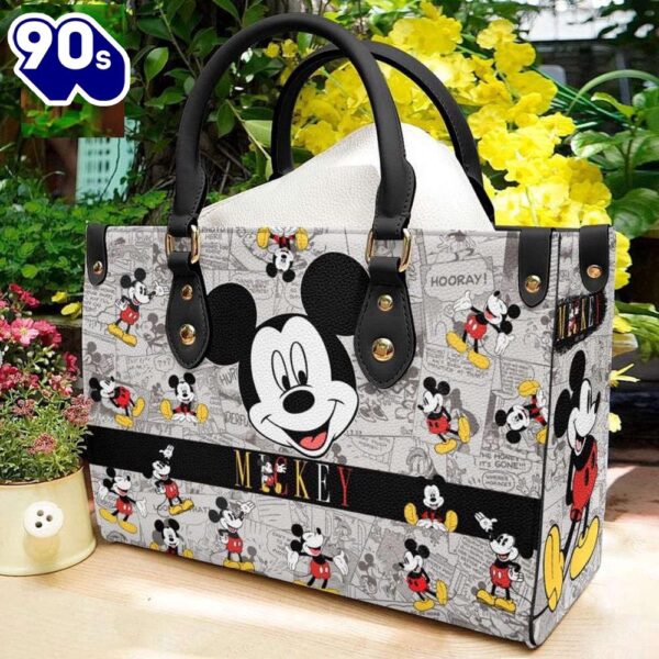 Mickey Comic Leather Handbag