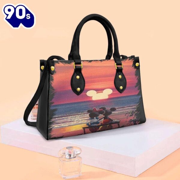 Mickey Couple Kiss Love Beach Cartoon Disney Gift Lady Handbag