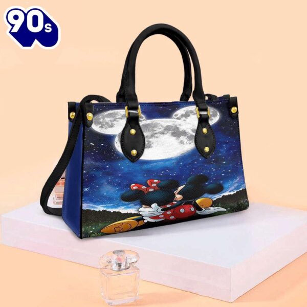 Mickey Couple Kiss Love Cartoon Disney Fashion Lady Handbag