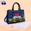 Mickey Couple Kiss Love Cartoon Disney Gifts Lover Fashion Lady Handbag