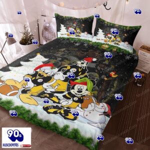 Mickey, Donald, Goofy NFL Pittsburgh Steelers Christmas Bedding Sets