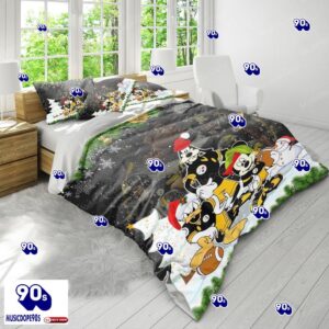 Mickey, Donald, Goofy NFL Pittsburgh Steelers Christmas Bedding Sets