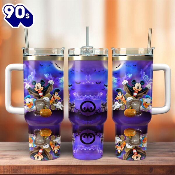 Mickey Mouse And Friends Cartoon Custom Stanley Cup 40 Oz Tumbler With Handle