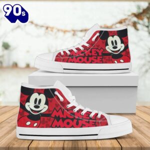 Mickey Mouse Disney High Top Shoes Hip High Top Picks For Fans New Canvas Shoes