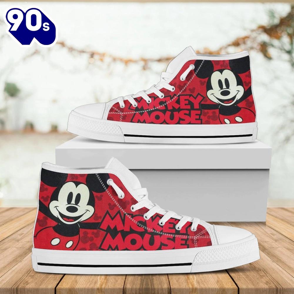 Mickey Mouse Disney High Top Shoes Hip High Top Picks For Fans New Canvas Shoes Mickey Mouse Disney High Top Shoes Hip High Top Picks For Fans New Canvas Shoes