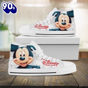 Mickey Mouse Donald Daisy Duck High Top Shoes Elite High Cut Shoes For Fans New Canvas Shoes