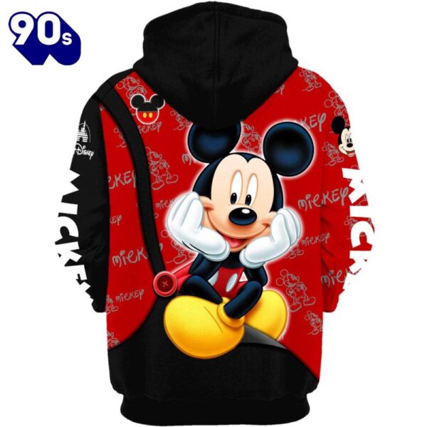 Mickey Mouse Pattern Hoodie And Leggings Set