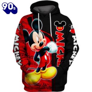 Mickey Mouse Themed Hoodie And Leggings Set