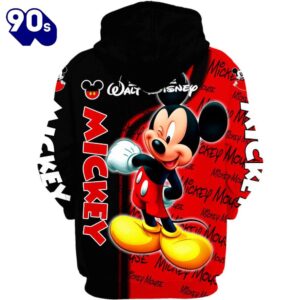 Mickey Mouse Themed Hoodie And Leggings Set