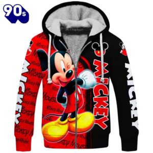 Mickey Mouse Themed Hoodie And Leggings Set