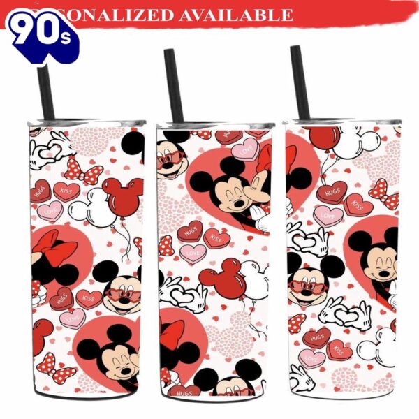 Mickey Mouse Valentine tumbler