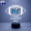 Middle Tennessee Blue Raiders Football Led Sports Fan Lamp Custom Light Gift Christmas