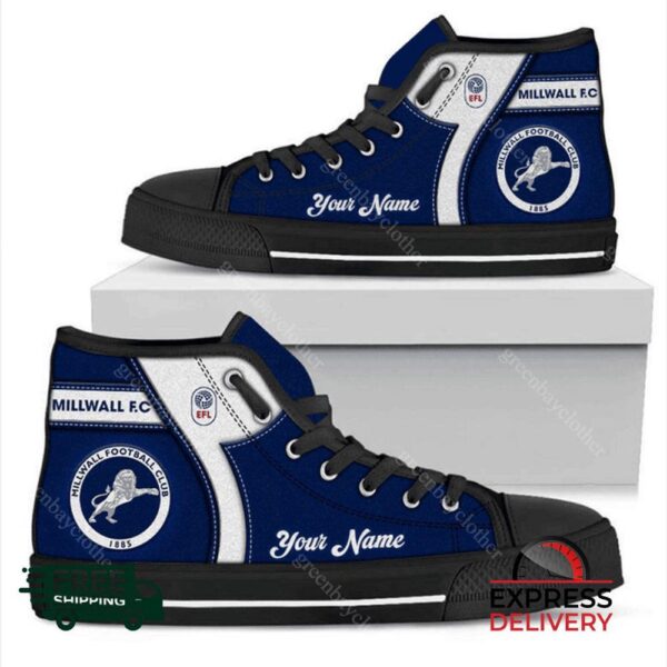 Millwall Personalzied High Top Canvas Shoes