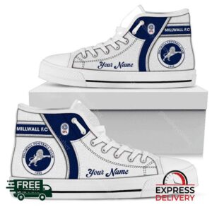 Millwall Personalzied High Top Canvas Shoes