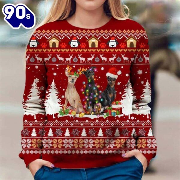 Miniature Pinscher Ugly Premium Sweater