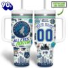 Minnesota Timberwolves NBA Custom Stanley Quencher 40oz Stainless Steel Tumbler