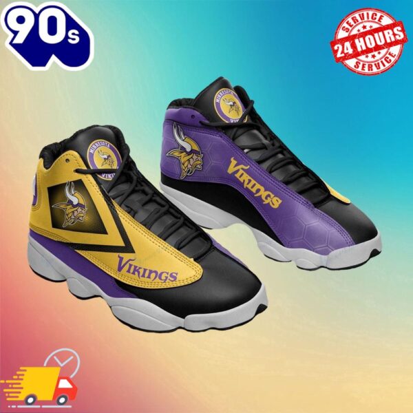 Minnesota Vikings Air Jordan 13 Sneakers V1