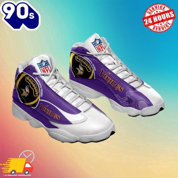Minnesota Vikings Air Jordan 13 Sneakers V2