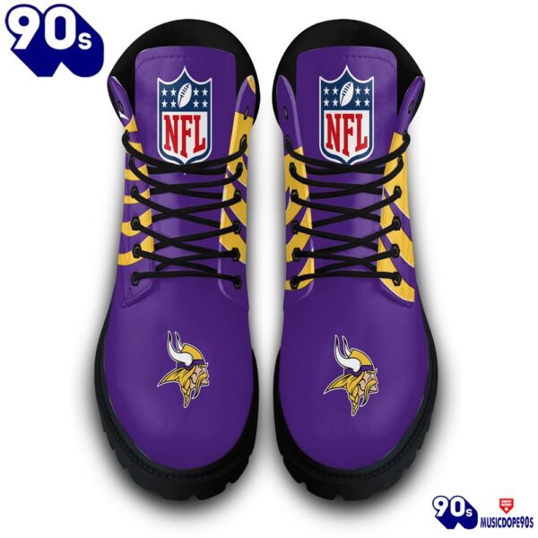 Minnesota Vikings Custom Boots Shoes Idea Gift For Fan