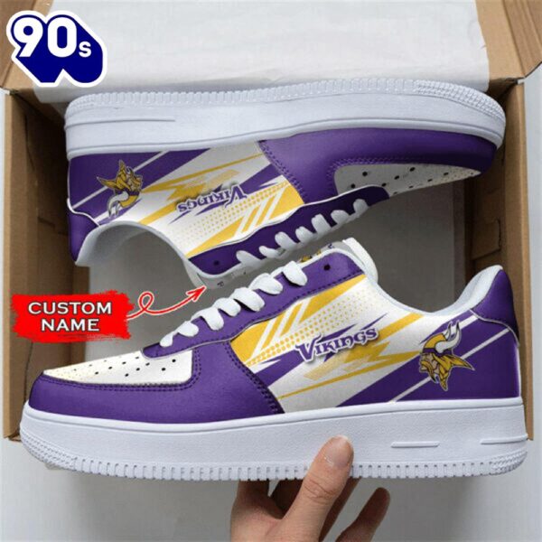 Minnesota Vikings NFL Personalized Air Force 1 Shoes