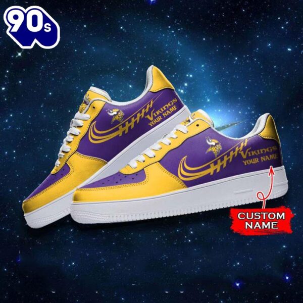 Minnesota Vikings NFL Personalized Air Force Sneaker