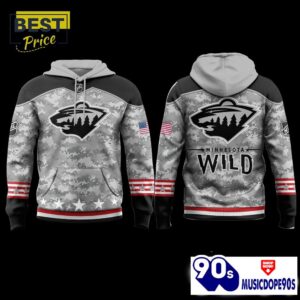 Minnesota Wild 2024 Military Appreciation Hoodie, Jogger, Cap