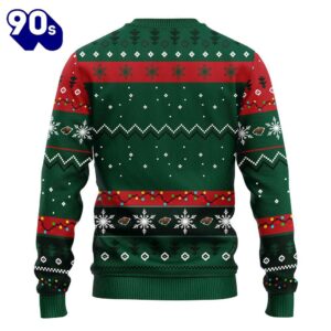 Minnesota Wild Hohoho Mickey Christmas Ugly Sweater