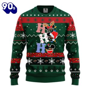 Minnesota Wild Hohoho Mickey Christmas Ugly Sweater