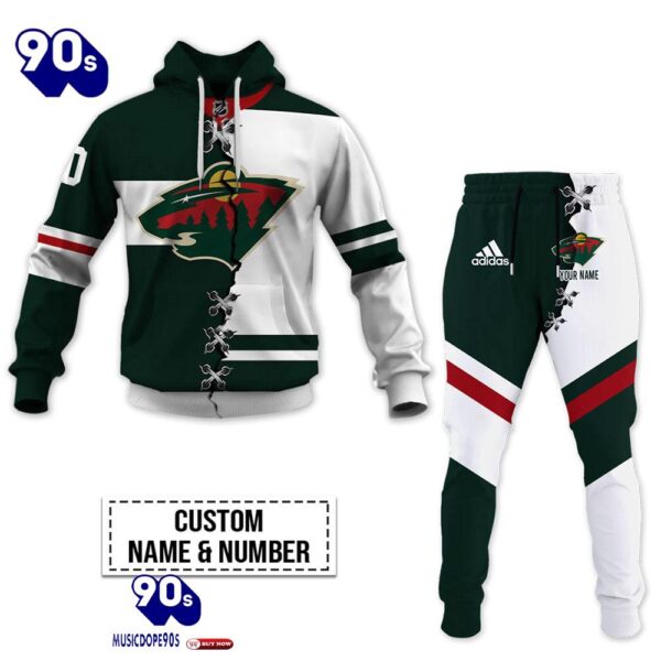 Minnesota Wild Personalized NHL Mix Jersey Hoodie Set