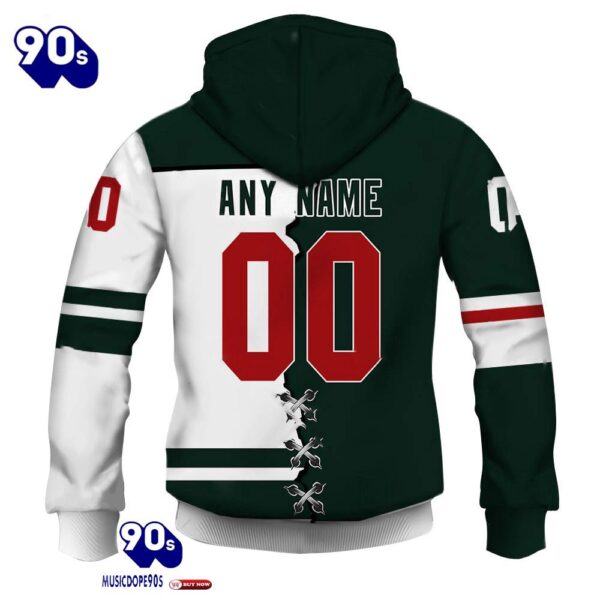 Minnesota Wild Personalized NHL Mix Jersey Hoodie Set