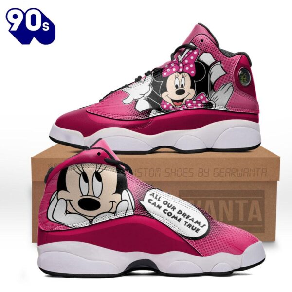 Minnie Air Jordan 13 Sneakers Custom Comic Style Shoes