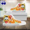 Minnie Mouse Disney Cartoon High Top Shoes Urban High Tops For Fans New Canvas Shoes