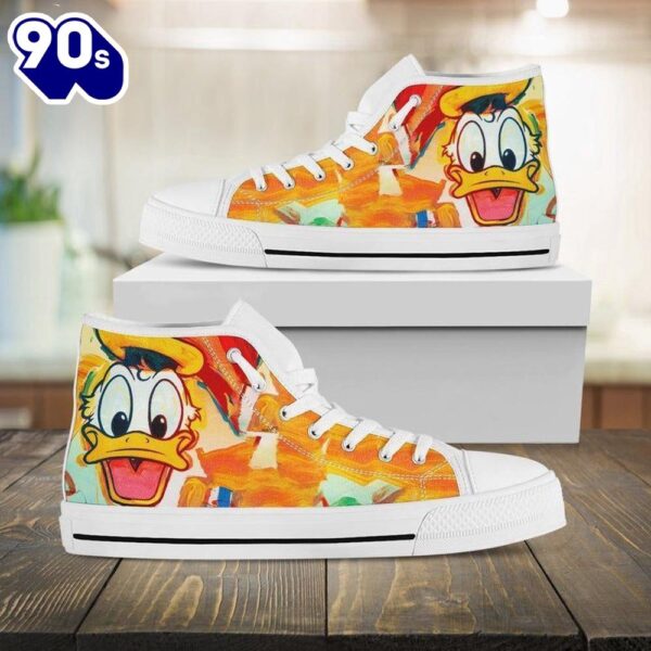 Minnie Mouse Disney Cartoon High Top Shoes Urban High Tops For Fans New Canvas Shoes