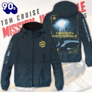 Mission Impossible 3D Windbreaker Jacket For Man And Women