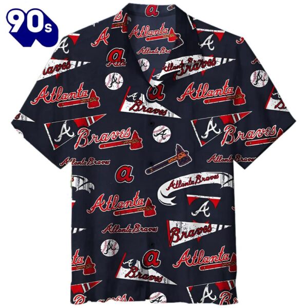 Mlb Atlanta Braves Hawaiian Button Up Shirts