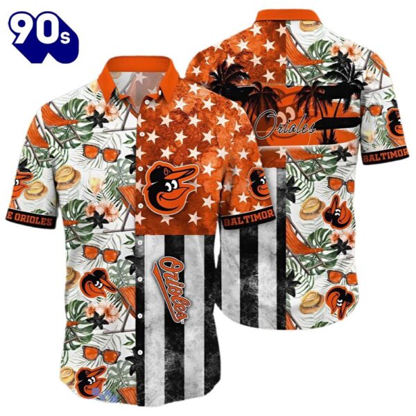 Mlb Baltimore Orioles Aloha Shirt