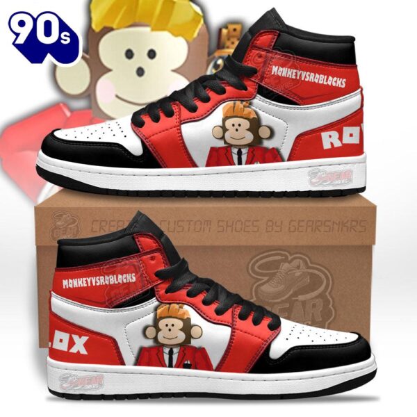 MonkeyvsRoblocks J1 Sneakers Custom For Gamer