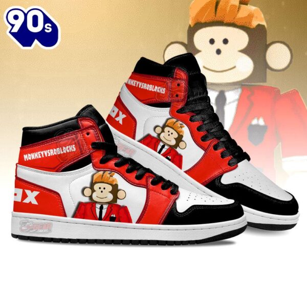 MonkeyvsRoblocks J1 Sneakers Custom For Gamer