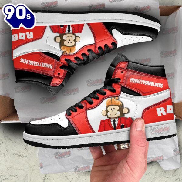 MonkeyvsRoblocks J1 Sneakers Custom For Gamer