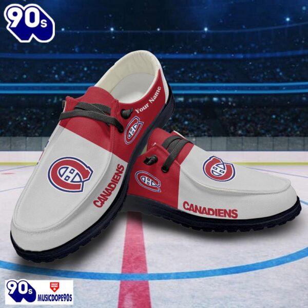 Montreal Canadiens NHL Hey Dude Shoes Custom Name Perfect Gift