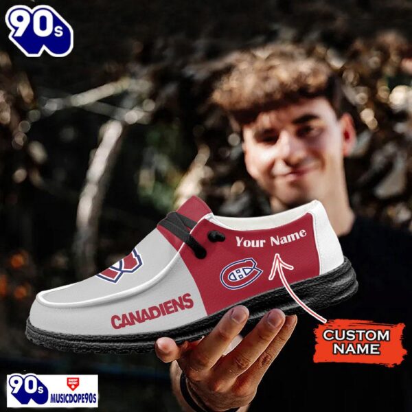 Montreal Canadiens NHL Hey Dude Shoes Custom Name Perfect Gift